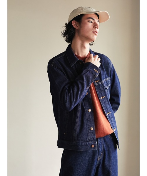 CRAFT STANDARD BOUTIQUE(クラフトスタンダードブティック)の「Gジャン(デニムジャケット・メンズ・インディゴブルー/ワンウォッシュ・L/M)」の2枚目の写真