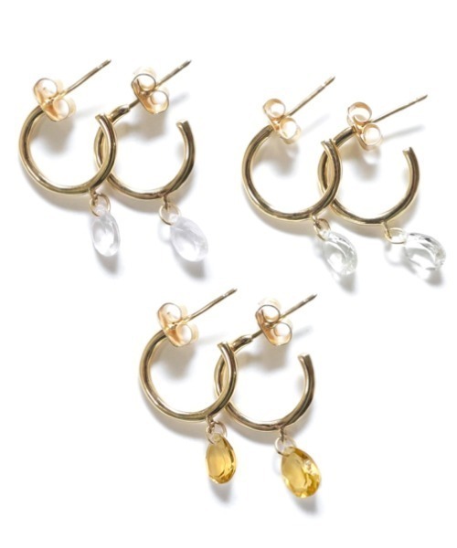 flower（フラワー）の「ウィッシュピアス（ピアス（両耳用）・レディース・グリーン/ピンク/イエロー・FREE）」の4枚目の写真