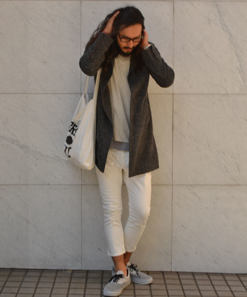 AMERICAN RAG CIE(アメリカンラグシー)の「AMERICAN RAG CIE ウールサージチェスターコート(チェスターコート・メンズ・グレー/ブルー/ネイビー/キャメル・1/2/3)」の10枚目の写真