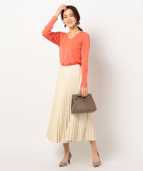 NOLLEY’S Sophi（ノーリーズソフィ）の「プリーツスカート（スカート・レディース・ブラック/オフホワイト・38/36）」の10枚目の写真