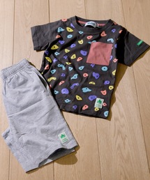LOGOS（ロゴス）の「【30】〔ＬＯＧＯＳ/ロゴス〕天竺Tシャツ×ハーフパンツ セットアップ 上下セット 半袖（Tシャツ/カットソー・キッズ）」