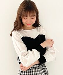 MAJESTIC LEGON | ふたごパフトップス(Tシャツ/カットソー)