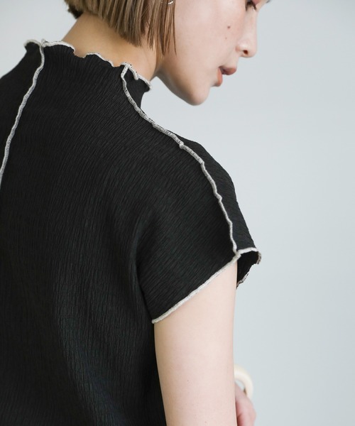 select MOCA（セレクトモカ）の「センターラインメローカットソー（Tシャツ/カットソー・レディース・ブラック/ブラウン/アイボリー/ライラック/アッシュ/ライム・FREE）」の19枚目の写真