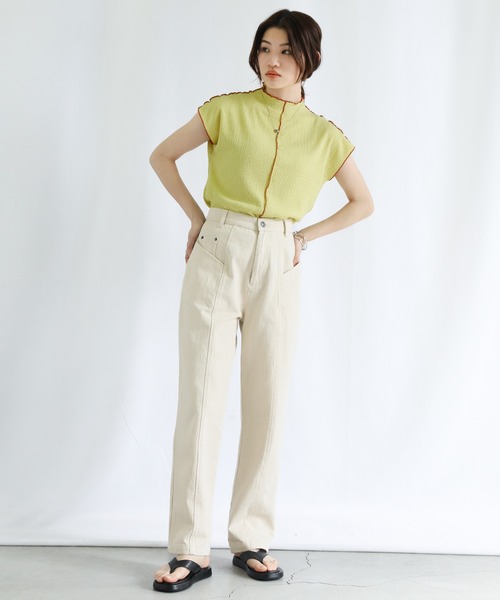 トップス moka センターラインメローカットソー（Tシャツ/カットソー）｜select