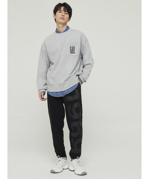 GAP（ギャップ）の「Gapロゴ カーボナイズドスウェット（スウェット・メンズ・ホワイト/ブラック/グレー・M/XS/L/S/XL）」の5枚目の写真