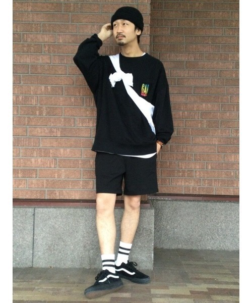 GAP（ギャップ）の「Gapロゴ カーボナイズドスウェット（スウェット・メンズ・ホワイト/ブラック/グレー・M/XS/L/S/XL）」の6枚目の写真