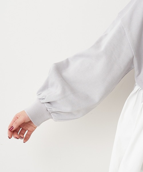 PUAL CE CIN（ピュアルセシン）の「【Du noir・WEB限定】1枚で可愛く着られる。プルオーバー（Tシャツ/カットソー・レディース・ホワイト/ブラック/グレー・FREE）」の18枚目の写真