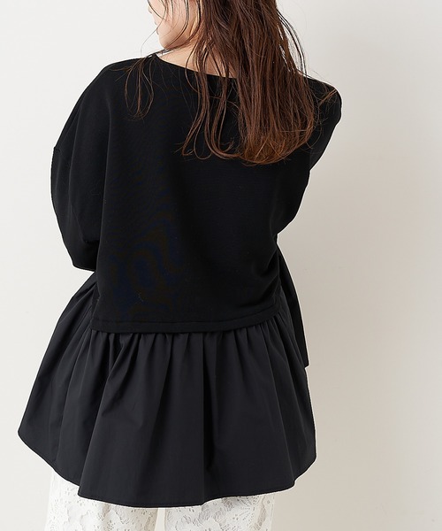 PUAL CE CIN（ピュアルセシン）の「【Du noir・WEB限定】1枚で可愛く着られる。プルオーバー（Tシャツ/カットソー・レディース・ホワイト/ブラック/グレー・FREE）」の21枚目の写真