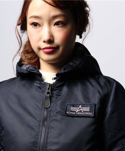 ROSE BUD(ローズバッド)の「S-LJ-14204 HOODED MA-1(ブルゾン・レディース・オリーブドラブ/ネイビー・MEDIUM/SMALL)」の5枚目の写真