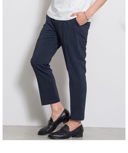 GOSTAR DE FUGA（ゴスタール ジフーガ）の「『GOSTAR DE FUGA』リネンライクポリエステルテーパードスラックスパンツ（スラックス・メンズ・ベージュ/ネイビー/A・S/M/L）」の13枚目の写真