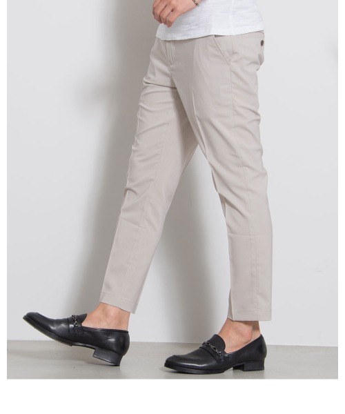 GOSTAR DE FUGA（ゴスタール ジフーガ）の「『GOSTAR DE FUGA』リネンライクポリエステルテーパードスラックスパンツ（スラックス・メンズ・ベージュ/ネイビー/A・S/M/L）」の9枚目の写真