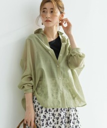 GeeRA | 【21夏新着】ロングスリーブシアーシャツ(シャツ/ブラウス)