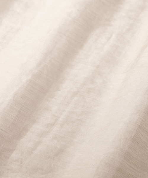 GeeRA（ジーラ）の「ロングスリーブシアーシャツ（シャツ/ブラウス・レディース・パープル/グリーン/ベージュ・MEDIUM/LARGE/XX-LARGE/X-LARGE）」の9枚目の写真