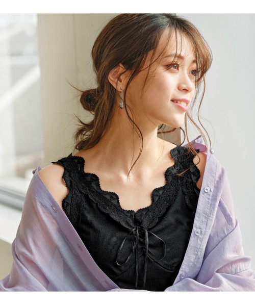 GeeRA（ジーラ）の「ロングスリーブシアーシャツ（シャツ/ブラウス・レディース・パープル/グリーン/ベージュ・MEDIUM/LARGE/XX-LARGE/X-LARGE）」の18枚目の写真