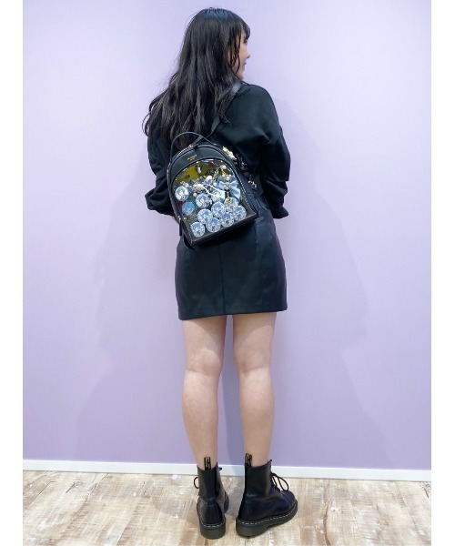 オタク 普段使い 可愛いバッグ 普段使い バックパック リュック クリアポケット付きリュック バッグ Chouette アンドシュエット のファッション 推し事バッグ