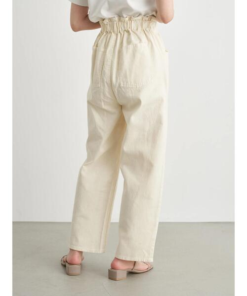 earth music&ecology（アースミュージックアンドエコロジー）の「ハイウエストデニムパンツ ＊（その他パンツ・レディース・アイボリー/ピンク/ラベンダー・S/M）」の9枚目の写真