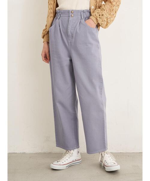 earth music&ecology（アースミュージックアンドエコロジー）の「ハイウエストデニムパンツ ＊（その他パンツ・レディース・アイボリー/ピンク/ラベンダー・S/M）」の21枚目の写真