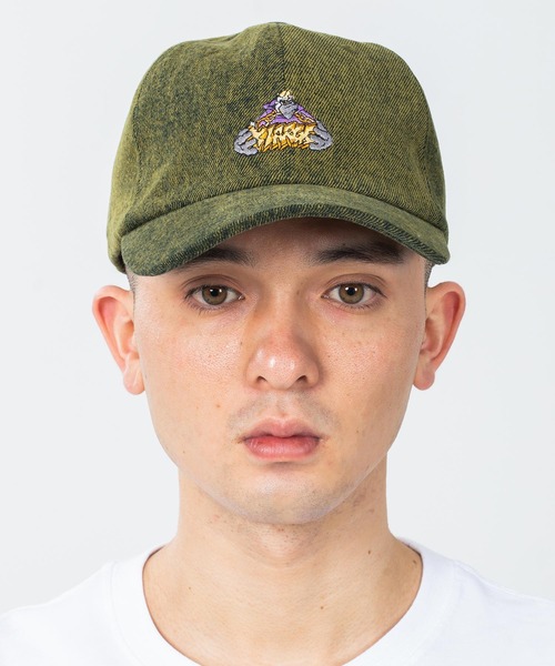 XLARGE(エクストララージ)の「OVERDYED DENIM 6PANEL CAP(キャップ・メンズ・グレー/オリーブ/ブルー・ONE SIZE)」の8枚目の写真