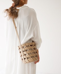 SLOBE IENA ノット編みバスケットショルダーバッグ◆