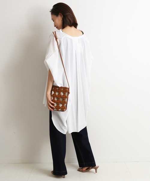 SLOBE IENA（スローブイエナ）の「LE DENIM バギーパンツ【洗濯機使用可能】◆（デニムパンツ・レディース・ホワイト/ネイビー/ブルー系その他・40/38/36/34）」の18枚目の写真