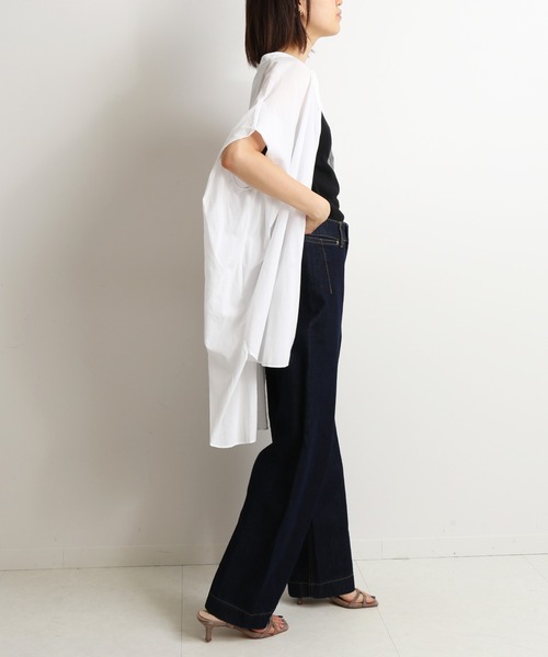 SLOBE IENA（スローブイエナ）の「LE DENIM バギーパンツ【洗濯機使用可能】◆（デニムパンツ・レディース・ホワイト/ネイビー/ブルー系その他・40/38/36/34）」の19枚目の写真