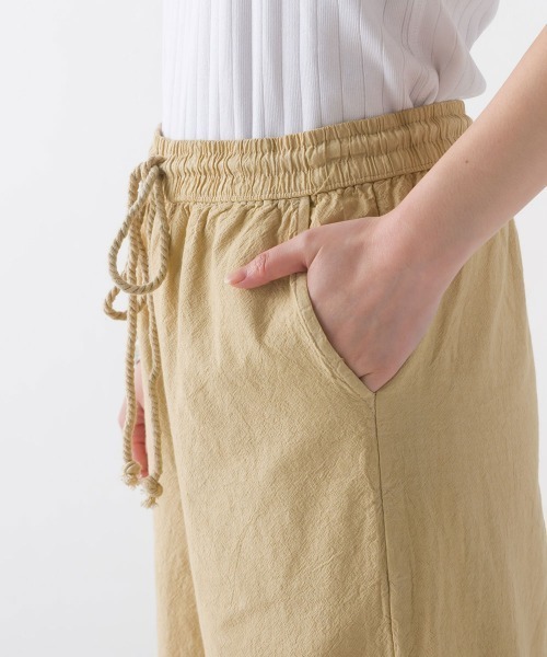 OMNES（オムネス）の「製品染めコットンイージーパンツ（その他パンツ・レディース・ブラック/ベージュ/カーキ/ミント/モカ・MEDIUM/LARGE）」の7枚目の写真