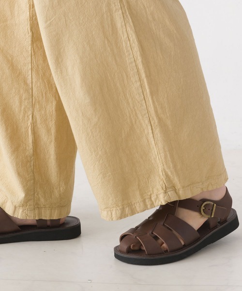 OMNES（オムネス）の「製品染めコットンイージーパンツ（その他パンツ・レディース・ブラック/ベージュ/カーキ/ミント/モカ・MEDIUM/LARGE）」の9枚目の写真