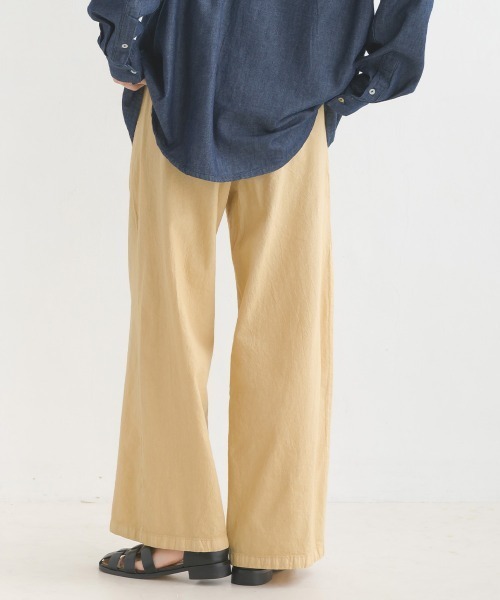 OMNES（オムネス）の「製品染めコットンイージーパンツ（その他パンツ・レディース・ブラック/ベージュ/カーキ/ミント/モカ・MEDIUM/LARGE）」の13枚目の写真