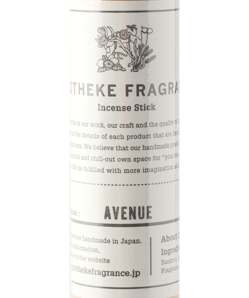 APOTHEKE FRAGRANCE/アポテーケ フレグランス】 INCENSE お香