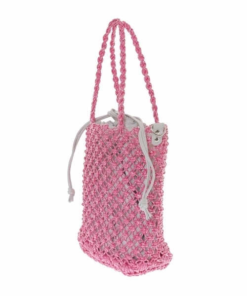 MK MICHEL KLEIN（エムケーミッシェルクラン）の「【3WAY】ビニール編みトート（トートバッグ・レディース・イエロー/ピンク/ブルー・00）」の6枚目の写真