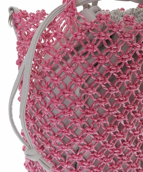 MK MICHEL KLEIN（エムケーミッシェルクラン）の「【3WAY】ビニール編みトート（トートバッグ・レディース・イエロー/ピンク/ブルー・00）」の11枚目の写真