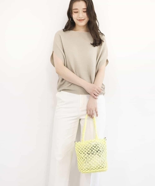 MK MICHEL KLEIN（エムケーミッシェルクラン）の「【3WAY】ビニール編みトート（トートバッグ・レディース・イエロー/ピンク/ブルー・00）」の19枚目の写真