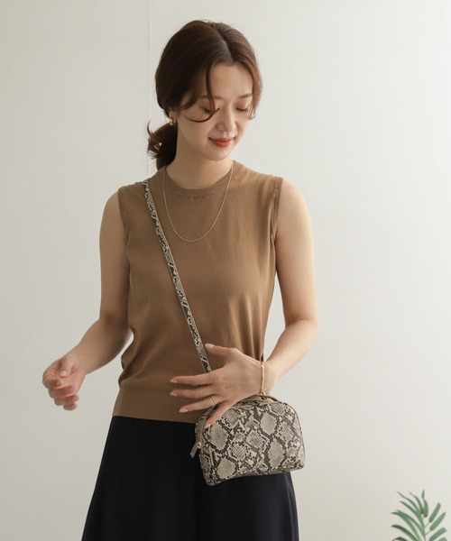 URBAN RESEARCH DOORS（アーバンリサーチドアーズ）の「ラウンド2WAYプチバッグ（ショルダーバッグ・レディース・アニマル/ブラック/ミント・ONE）」の6枚目の写真