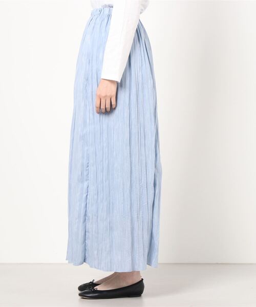 603(ロクマルサン)の「603 プリーツスカート(スカート・レディース・ブルー・MEDIUM)」の2枚目の写真