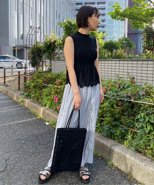 603(ロクマルサン)の「603 プリーツスカート(スカート・レディース・ブルー・MEDIUM)」の4枚目の写真