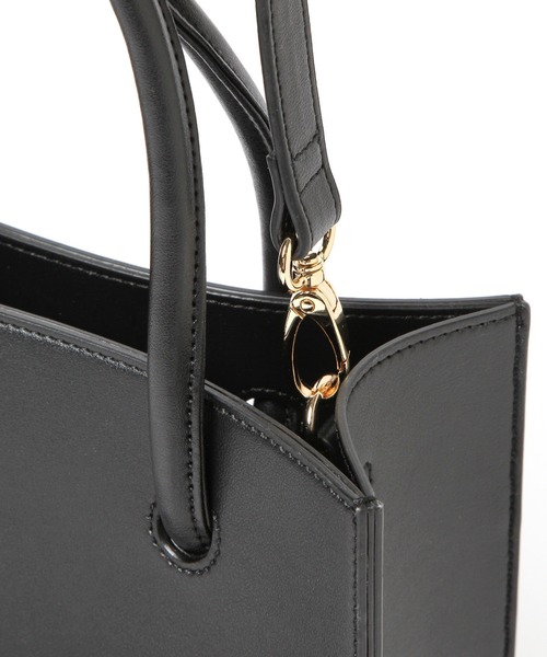 GLOBAL WORK（グローバルワーク）の「縦型ポケットショルダー/945525（ショルダーバッグ・レディース・オフホワイト/ブラック/グリーン・FREE）」の16枚目の写真