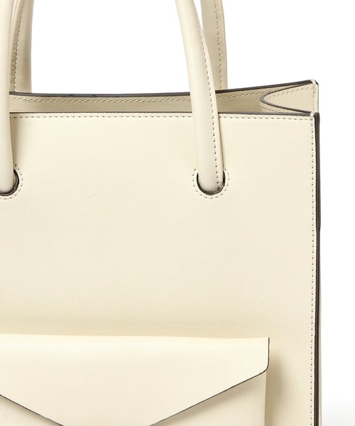 GLOBAL WORK（グローバルワーク）の「縦型ポケットショルダー/945525（ショルダーバッグ・レディース・オフホワイト/ブラック/グリーン・FREE）」の9枚目の写真