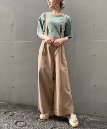 AS KNOW AS PINKY | サス付ゆるりなパンツ(サロペット/オーバーオール)