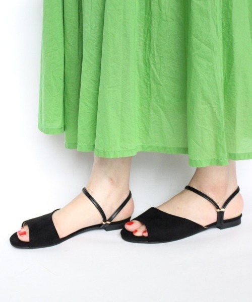 Fin（フィン）の「2WAYフラットサンダル（サンダル・レディース・ブラック/ネイビー/シルバー/オレンジ/グリーン・LL/S/M/L）」の11枚目の写真