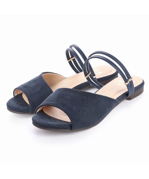 Fin（フィン）の「2WAYフラットサンダル（サンダル・レディース・ブラック/ネイビー/シルバー/オレンジ/グリーン・LL/S/M/L）」の18枚目の写真