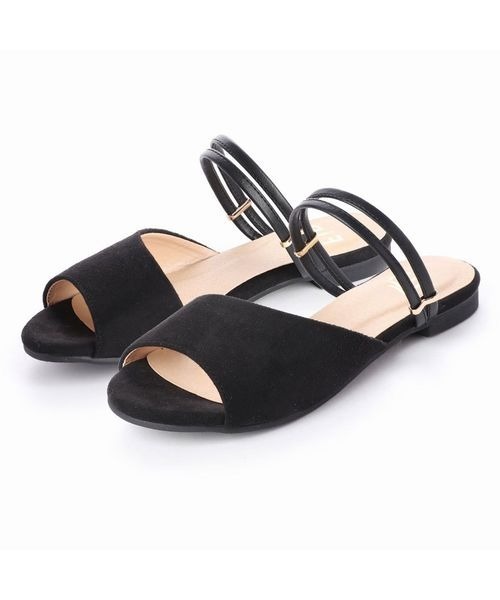 Fin（フィン）の「2WAYフラットサンダル（サンダル・レディース・ブラック/ネイビー/シルバー/オレンジ/グリーン・LL/S/M/L）」の8枚目の写真