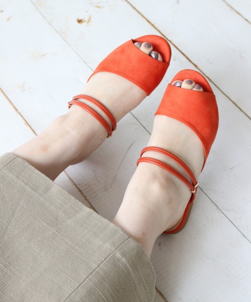 Fin（フィン）の「2WAYフラットサンダル（サンダル・レディース・ブラック/ネイビー/シルバー/オレンジ/グリーン・LL/S/M/L）」の21枚目の写真