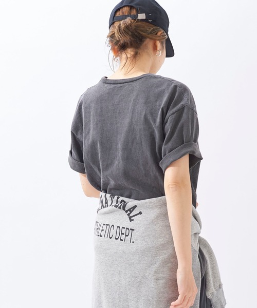 plage（プラージュ）の「【MIXTA/ミクスタ】CN WITH PK Tシャツ◆（Tシャツ/カットソー・レディース・ホワイト/ブラック/ネイビー/キャメル・FREE）」の16枚目の写真