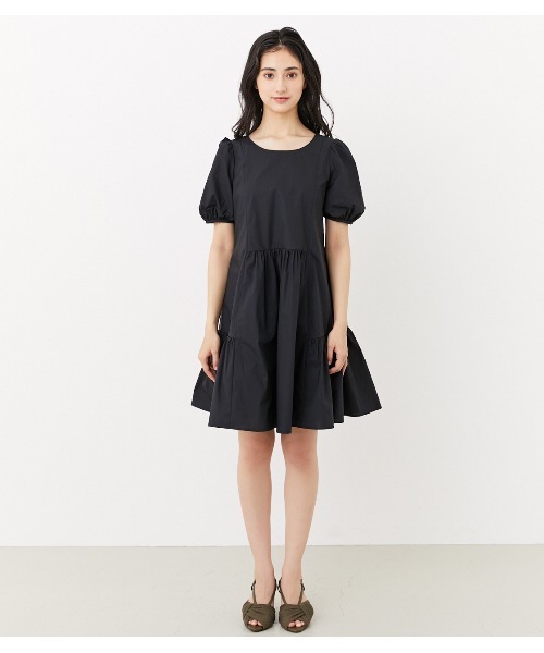 バックリボンティアードミニワンピース ダーリッチ Darich バックリボンティアードミニワンピース