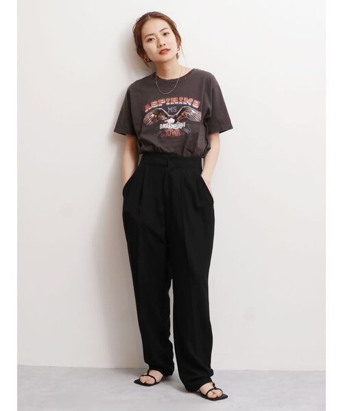 Ungrid（アングリッド）の「イーグルプリントTee（Tシャツ/カットソー・レディース・チャコールグレー/オフホワイト・FREE）」の17枚目の写真