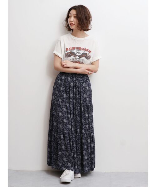 Ungrid（アングリッド）の「イーグルプリントTee（Tシャツ/カットソー・レディース・チャコールグレー/オフホワイト・FREE）」の7枚目の写真