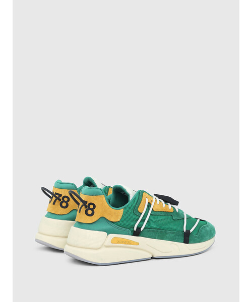 DIESEL(ディーゼル)の「メンズ メッシュ&レース ダッドスニーカー(スニーカー・メンズ・ブルー/グリーン・42/41/44/43/40)」の15枚目の写真