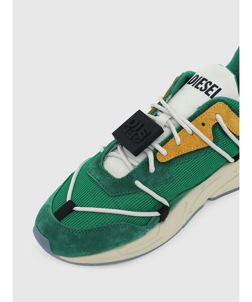 DIESEL(ディーゼル)の「メンズ メッシュ&レース ダッドスニーカー(スニーカー・メンズ・ブルー/グリーン・42/41/44/43/40)」の14枚目の写真