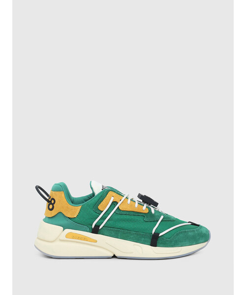 DIESEL(ディーゼル)の「メンズ メッシュ&レース ダッドスニーカー(スニーカー・メンズ・ブルー/グリーン・42/41/44/43/40)」の3枚目の写真