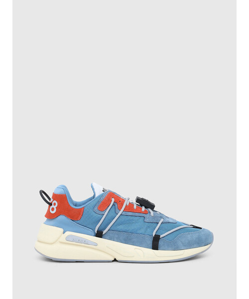 DIESEL(ディーゼル)の「メンズ メッシュ&レース ダッドスニーカー(スニーカー・メンズ・ブルー/グリーン・42/41/44/43/40)」の4枚目の写真